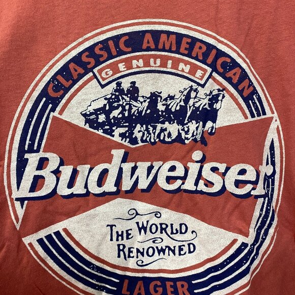 Budweiser World Renowned Classic American Lager T-shirt size Small - Picture 3 of 4